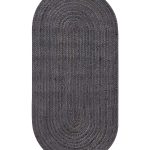 Χαλί γιούτα 1752 (70cm x 160cm) dark grey SilkFashion