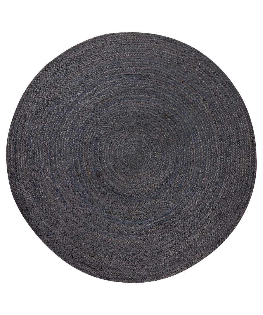 1755 Χαλί γιούτα 1755 (200cm) dark grey SilkFashion - Image 1