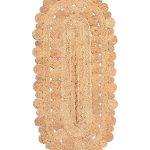 Χαλί γιούτα 1756 (60cm x 130cm) natural SilkFashion