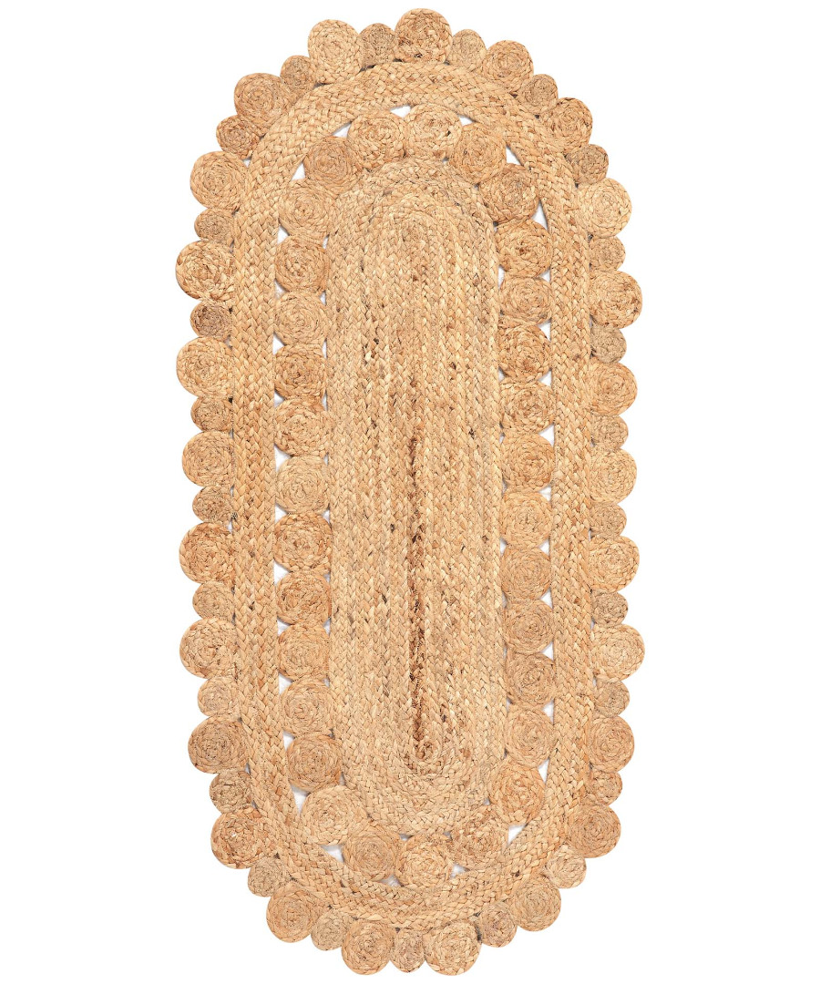 1756 Χαλί γιούτα 1756 (60cm x 130cm) natural SilkFashion - Image 1