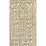 Χαλί γιούτα 1761 (60cm x 130cm) light grey SilkFashion