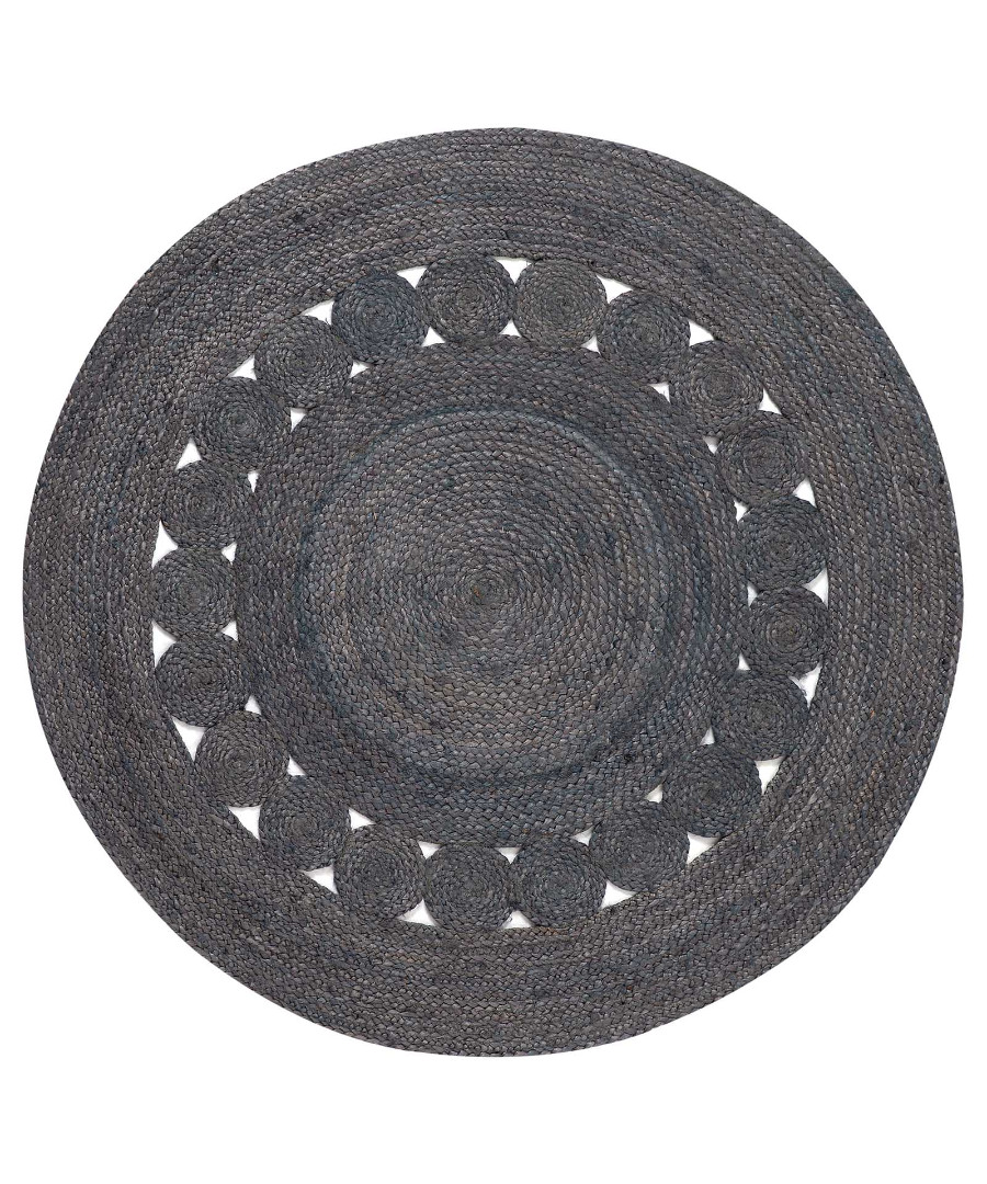 1770 Χαλί γιούτα 1770 (200cm) dark grey SilkFashion - Image 1