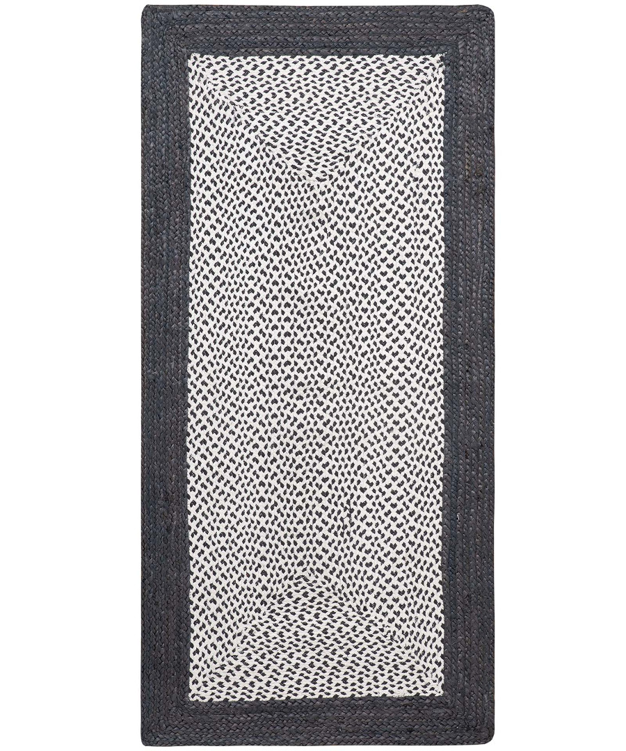 1778 Χαλί γιούτα 1778 (160cm x 230cm) dark grey SilkFashion - Image 1