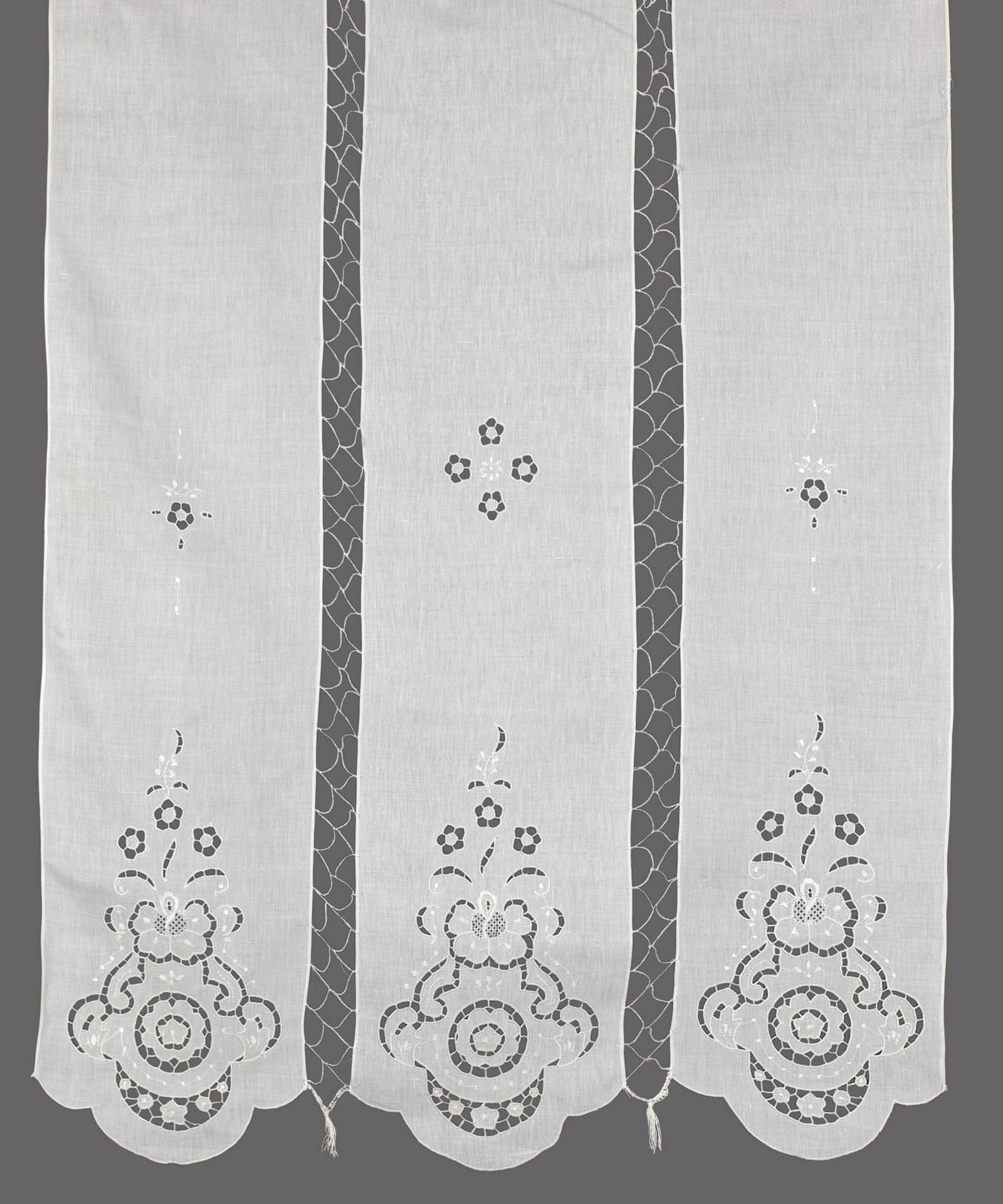 177leyko-1 κουρτίνα 177 (140cm x 260cm) λευκή με τούνελ SilkFashion - Image 1