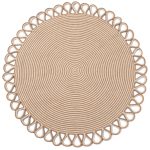 Χαλί γιούτα 1911 (120cm) beige SilkFashion