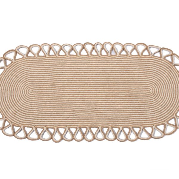 Χαλί γιούτα 1911 (120cm x 180cm) beige SilkFashion