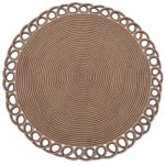 Χαλί γιούτα 1911 (150cm) light grey SilkFashion