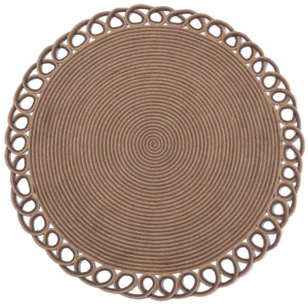 Χαλί γιούτα 1911 (120cm) light grey SilkFashion