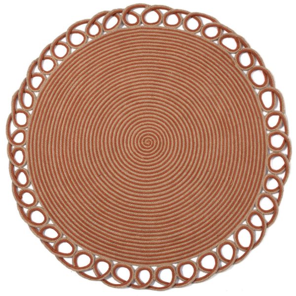 Χαλί γιούτα 1911 (150cm) rust SilkFashion