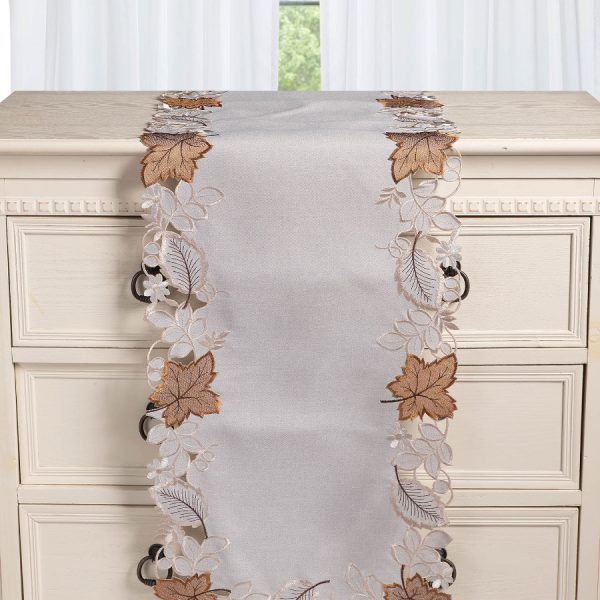 Τραβέρσα 19315 (38cm x 172cm) γκρί SilkFashion