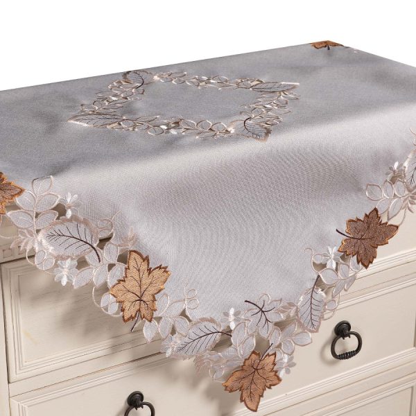 Καρέ 19315 (85cm x 85cm) γκρί SilkFashion