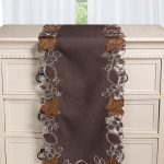 Τραβέρσα 19315 (38cm x 172cm) καφέ SilkFashion