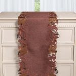 Τραβέρσα 19315 (38cm x 172cm) κεραμιδί SilkFashion