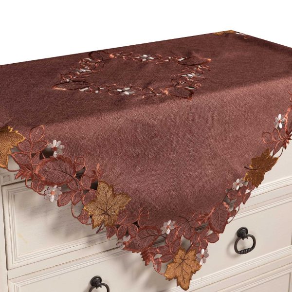 Καρέ 19315 (85cm x 85cm) κεραμιδί SilkFashion