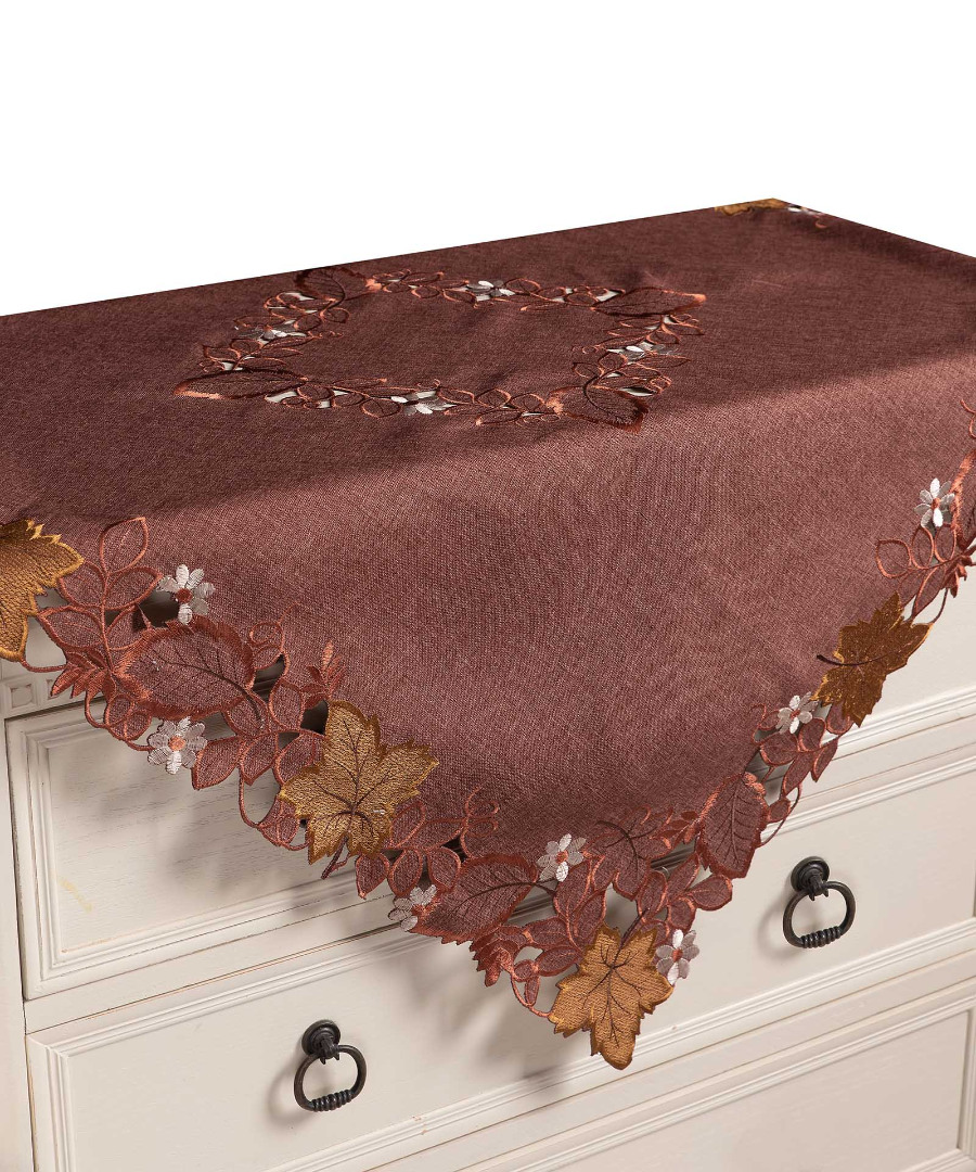 19315keramidib-1 Καρέ 19315 (85cm x 85cm) κεραμιδί SilkFashion - Image 1