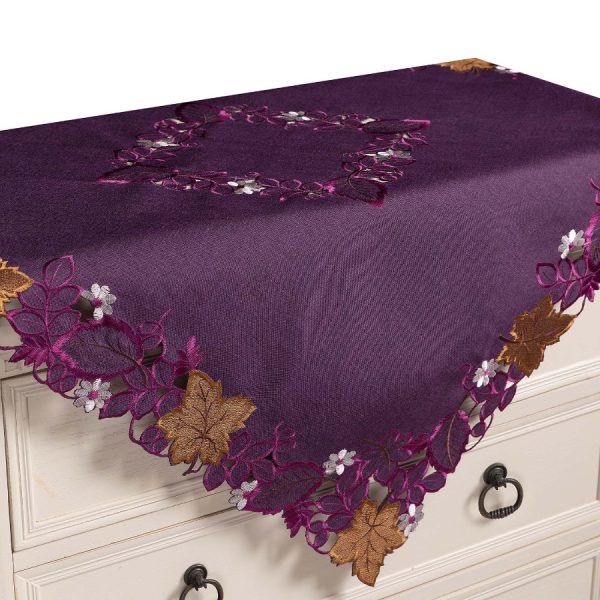 Καρέ 19315 (85cm x 85cm) μώβ SilkFashion