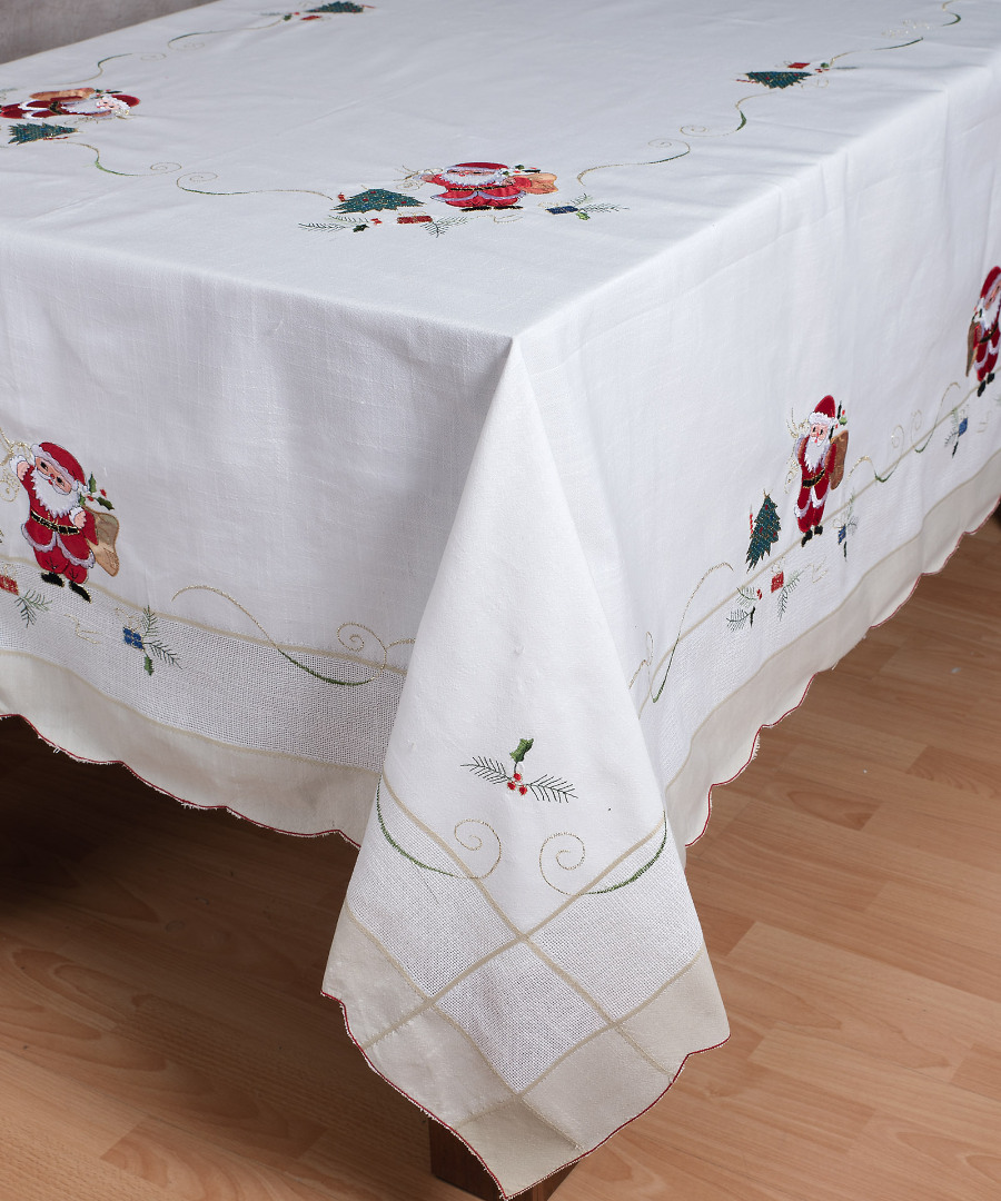 1950 Χριστουγεννιάτικο τραπεζομάντηλο (170cm x 170cm) 1950 SilkFashion - Image 1