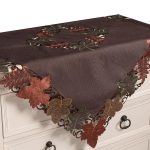 Τραβέρσα 19612 (38cm x 172cm) καφέ SilkFashion