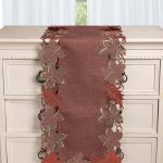 Τραβέρσα 19612 (38cm x 172cm) κεραμιδί SilkFashion