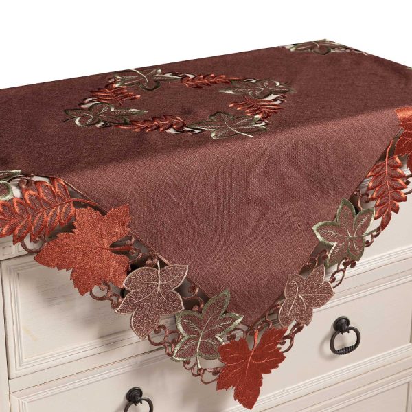 Καρέ 19612 (85cm x 85cm) κεραμιδί SilkFashion