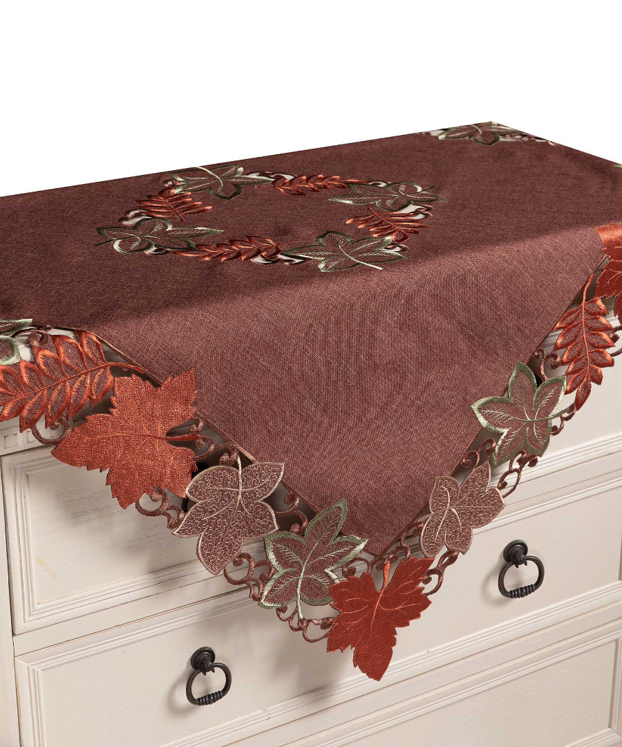 19612keramidib-1 Καρέ 19612 (85cm x 85cm) κεραμιδί SilkFashion - Image 1