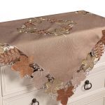 Καρέ 19612 (85cm x 85cm) μπέζ SilkFashion