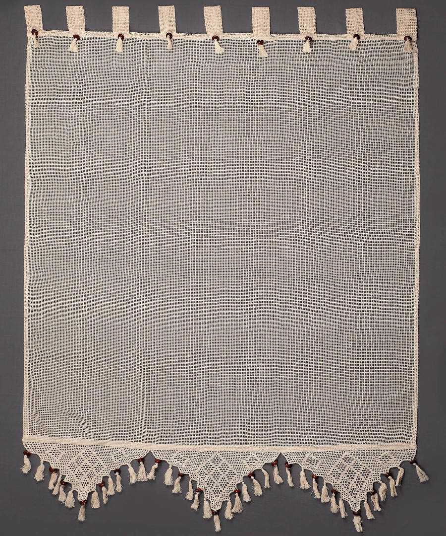 2003.1mpez-2 κουρτίνα 2003/1 (160cm x 160cm) ecru με τιράντα SilkFashion - Image 1