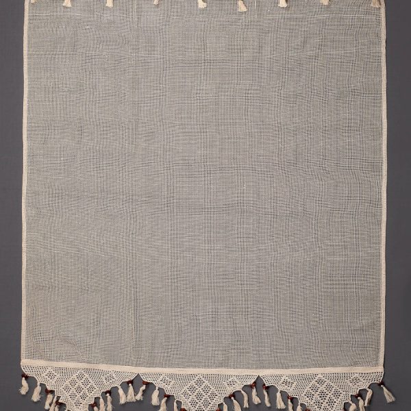 κουρτίνα 2003/1 (120cm x 150cm) ecru με τιράντα SilkFashion