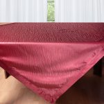 Σατέν τραπεζομάντηλο 2009 (160cm x 220cm) μπορντώ SilkFashion