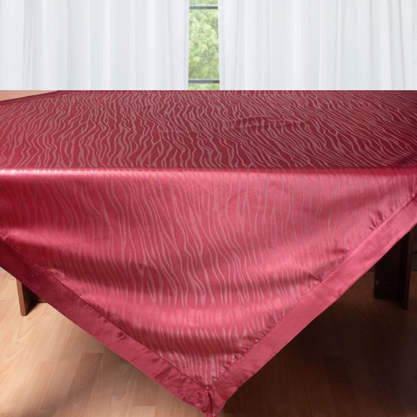 Σατέν τραπεζομάντηλο 2009 (160cm x 260cm) μπορντώ SilkFashion