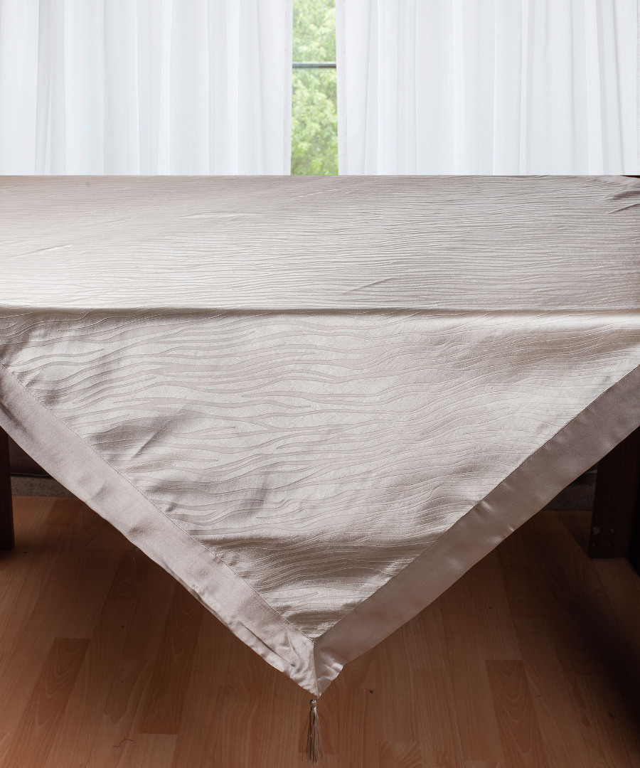 2009gkri-2 Σατέν τραπεζοκαρέ 2009 (130cm x 130cm) γκρί SilkFashion - Image 1