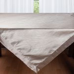 Σατέν τραπεζομάντηλο 2009 (160cm x 220cm) γκρί SilkFashion