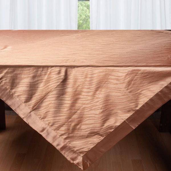 Σατέν καρέ 2009 (80cm x 80cm) καφέ SilkFashion