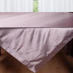 Σατέν τραπεζομάντηλο 2009 λουλούδι (160cm x 260cm) μώβ SilkFashion