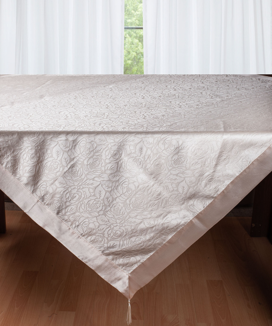 2009louloudisomon Σατέν τραπεζομάντηλο 2009 λουλούδι (160cm x 220cm) σομών SilkFashion - Image 1