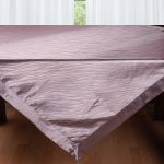 Σατέν τραπεζοκαρέ 2009 (130cm x 130cm) μώβ SilkFashion