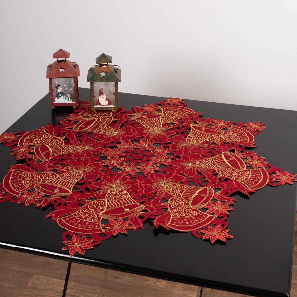 χριστουγεννιάτικο τραπεζοκαρέ (140cm x 140cm) 2010-25 SilkFashion