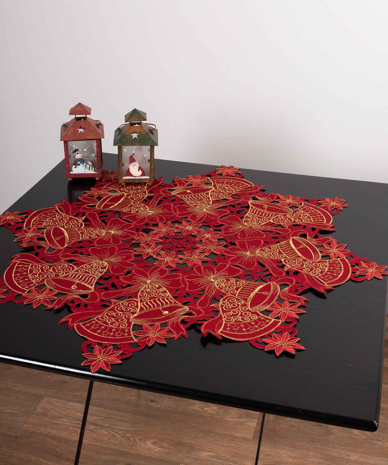 2010-25 χριστουγεννιάτικο τραπεζοκαρέ (140cm x 140cm) 2010-25 SilkFashion - Image 1