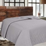 Κουβερλί 2 Όψεων Elegance Υπέρδιπλο 220×240 Adam Home Venus Grey