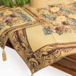 τραπεζοκαρέ  (140cm X 140cm)  2061 χρυσό SilkFashion