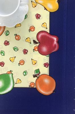 220ble-2 τραπεζομάντηλα 220 ( 150cm ροτόντα) μπλέ SilkFashion - Image 1