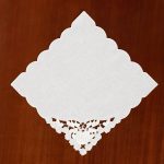 Πετσετάκια γωνίες 12 τεμάχια (30cm x 30cm) 224 Λευκό SilkFashion