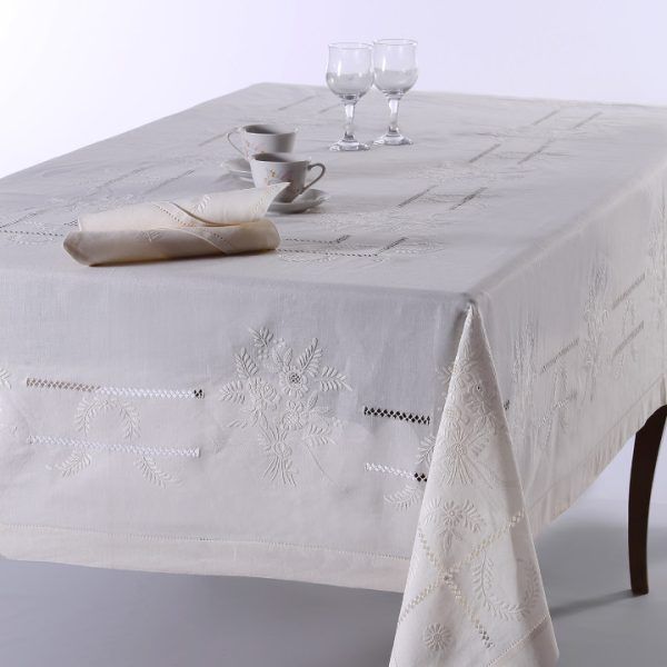 Χειροποίητο τραπεζομάντηλο 233 (170cm x 270cm) SilkFashion