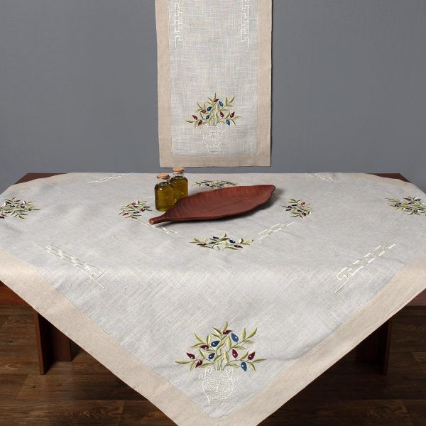 Τραπεζοκαρέ 2417 (135cm x 135cm) SilkFashion