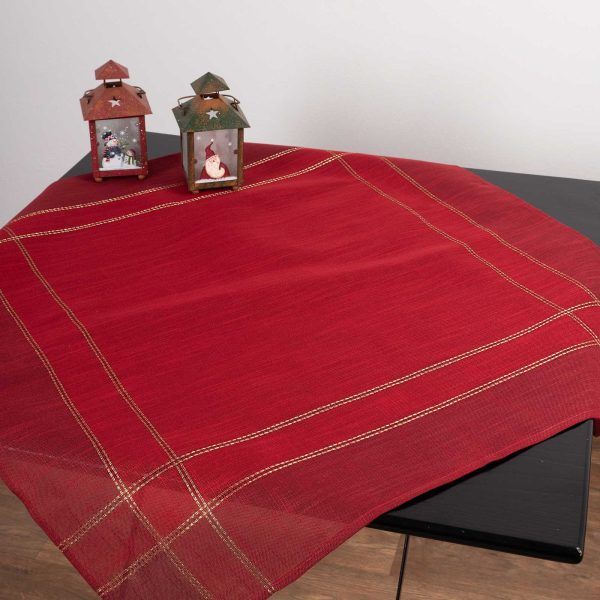χριστουγεννιάτικο τραπεζομάντηλο (140cm x 180cm) 2448 κόκκινο SilkFashion