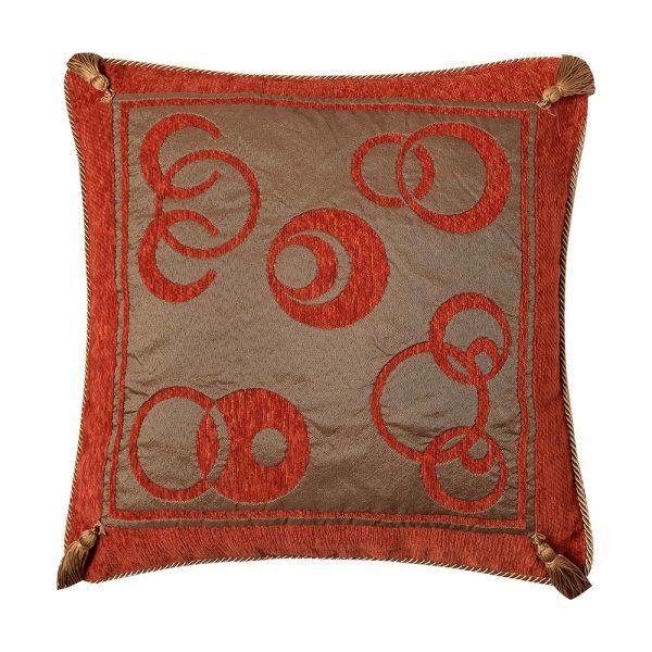 ΜΑΞΙΛΑΡΟΘΗΚΗ (45cm x 45cm) 260 πορτοκαλί SilkFashion