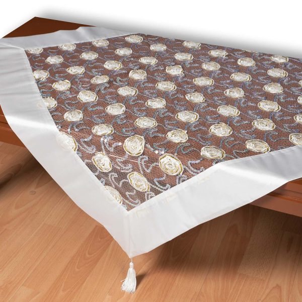 Τούλινο καρέ 264-17 (85cm x 85cm) λευκό SilkFashion