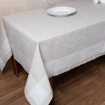 Τραπεζομάντηλο 2844 (170cm x 220cm) Γκρι SilkFashion