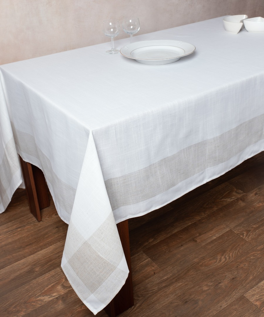 2844ivory2 Τραπεζομάντηλο 2844 (170cm x 220cm) Ivory SilkFashion - Image 1