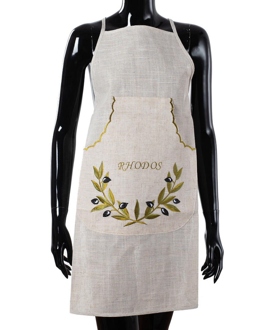 3012rhodos Ολόσωμη ποδιά 3012 (54cm x 78cm) RHODOS SilkFashion - Image 1